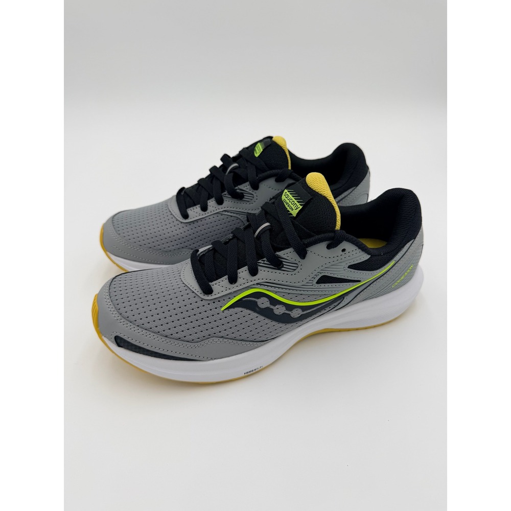 Saucony Cohesion 16 Mens Running Shoes Grey Black Yellow S20781-15 Size 9.5